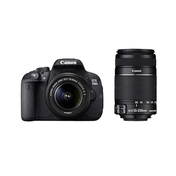 PreOwned - OpenBox Canon 700d - 18-55mm is ii, 55-250mm is ii - FlipDevice